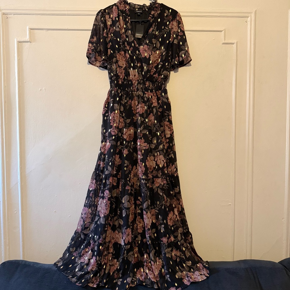 Torrid Floral Black Dress - Picture 8 of 15